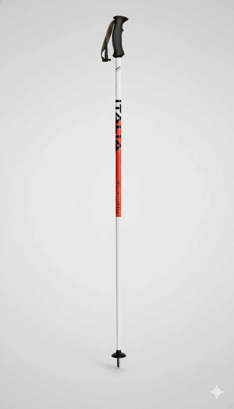 Bețe de schi Italia alb-roșii